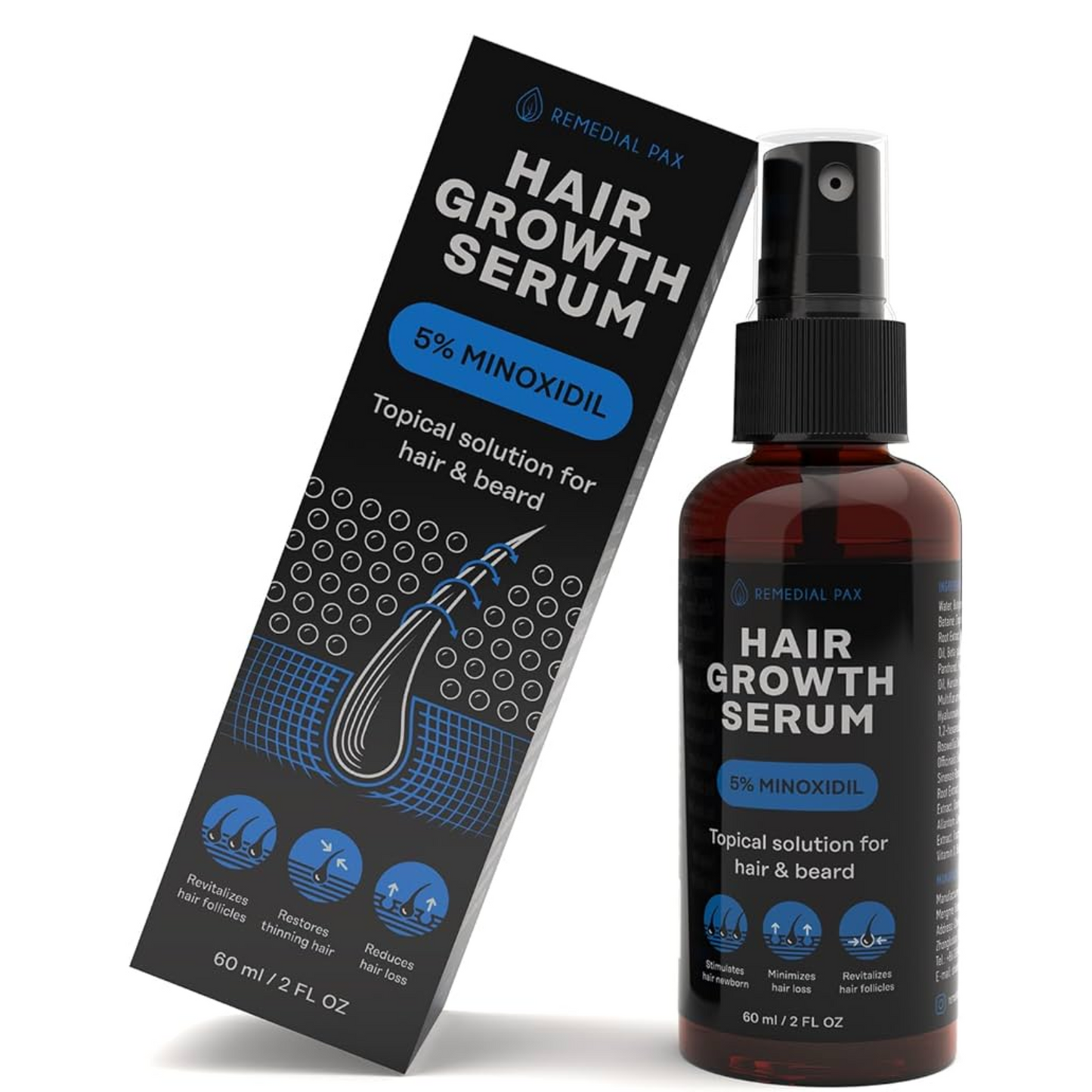 SUERO DE CRECIMIENTO CAPILAR MINOXIDIL AL 5%