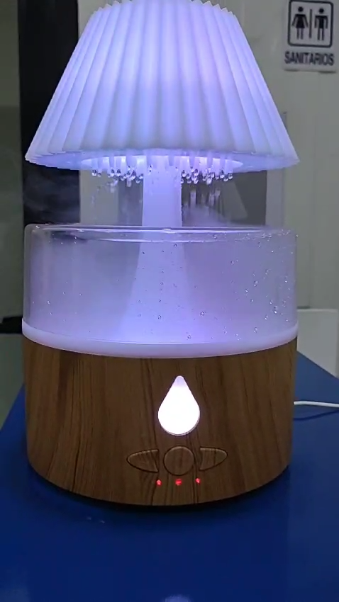 HUMIDIFICADOR LLUVIA CON LUCES LED DE 7 COLORES