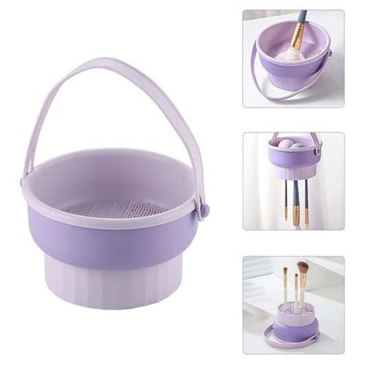 CUBO DE LIMPIEZA DE BROCHAS DE MAQUILLAJE