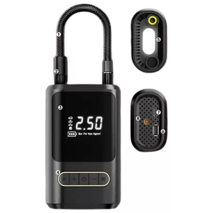 BOMBA DE AIRE PORTATIL RECARGABLE